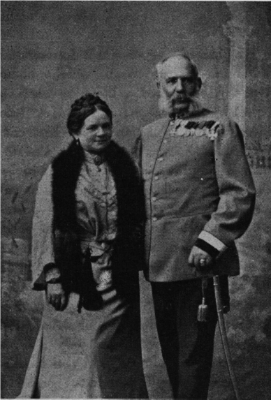 Setník Václav Raschin s manželkou
